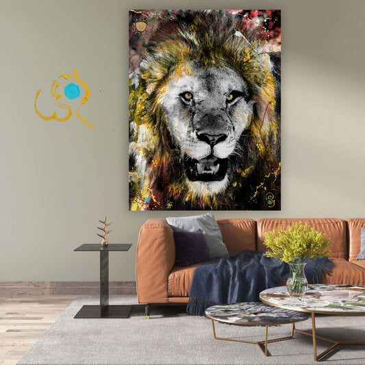 African Lion - Animals Canvas
