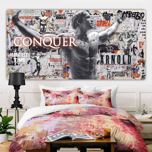 Conquer - Athletes Canvas (Panoramic)