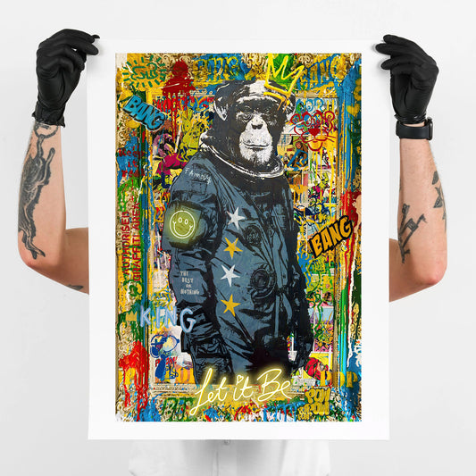 Astromonkey - Pop Art Canvas