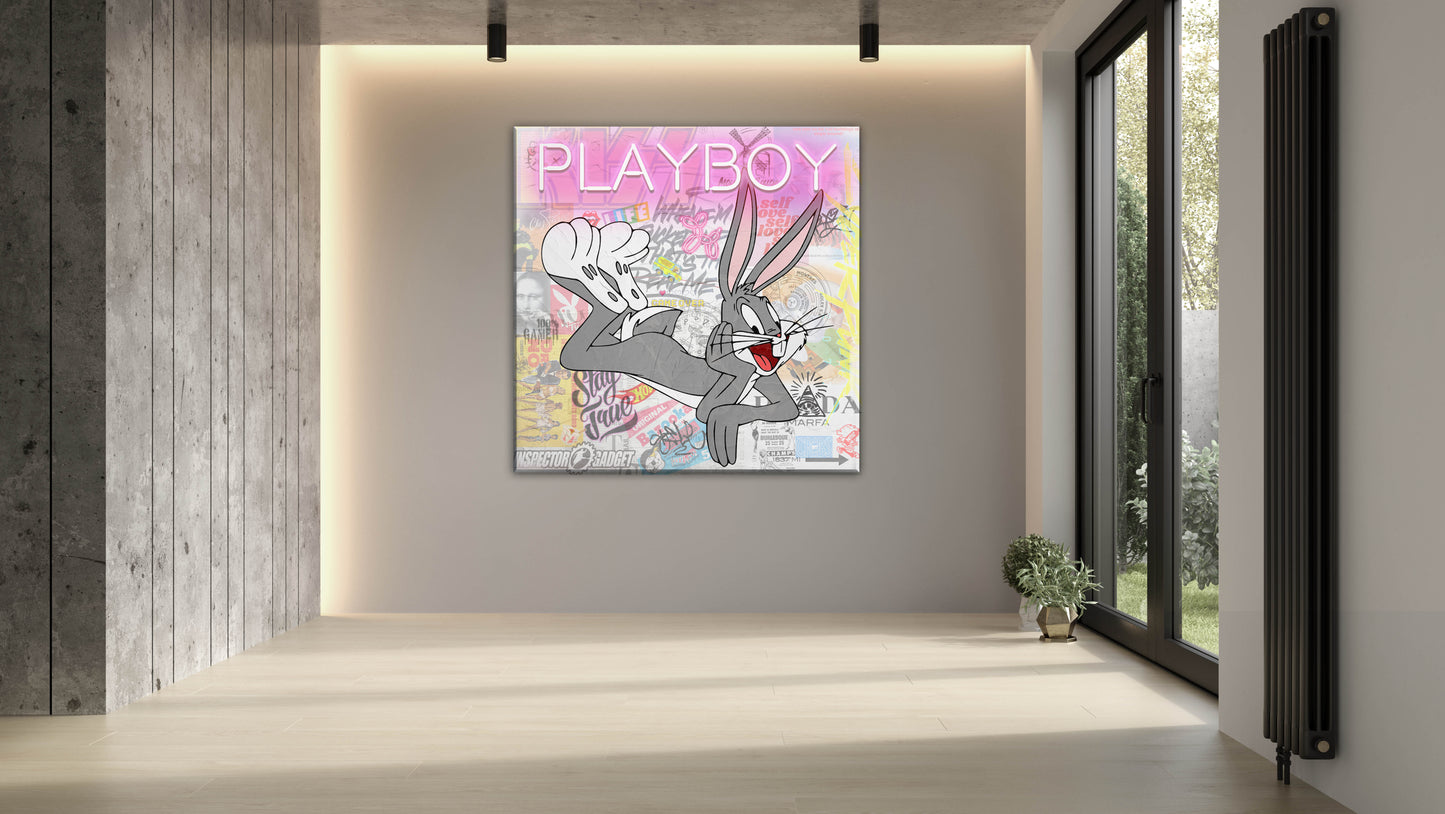 BAD Bunny - Cartoon Canvas