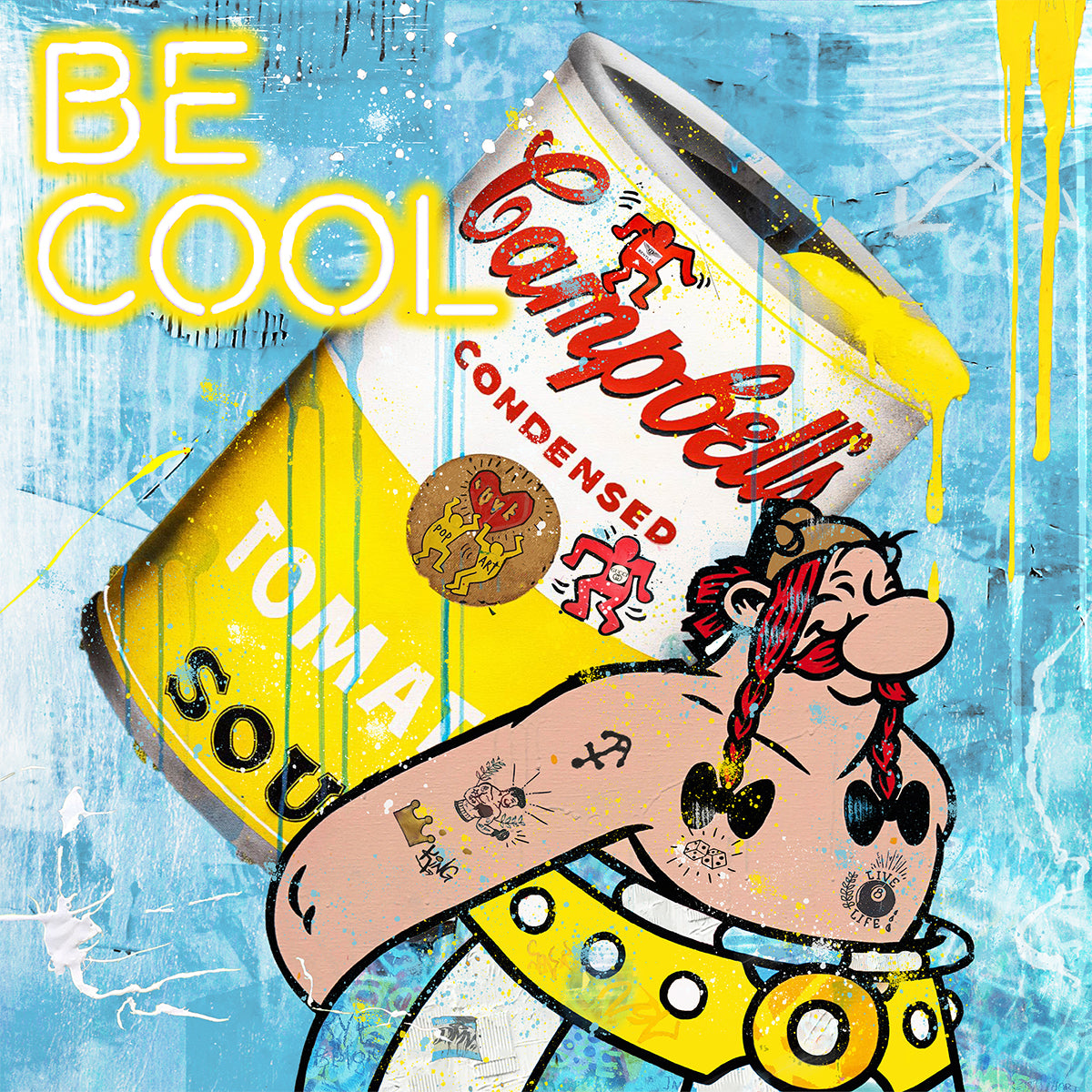 BE Cool - Cartoon Canvas