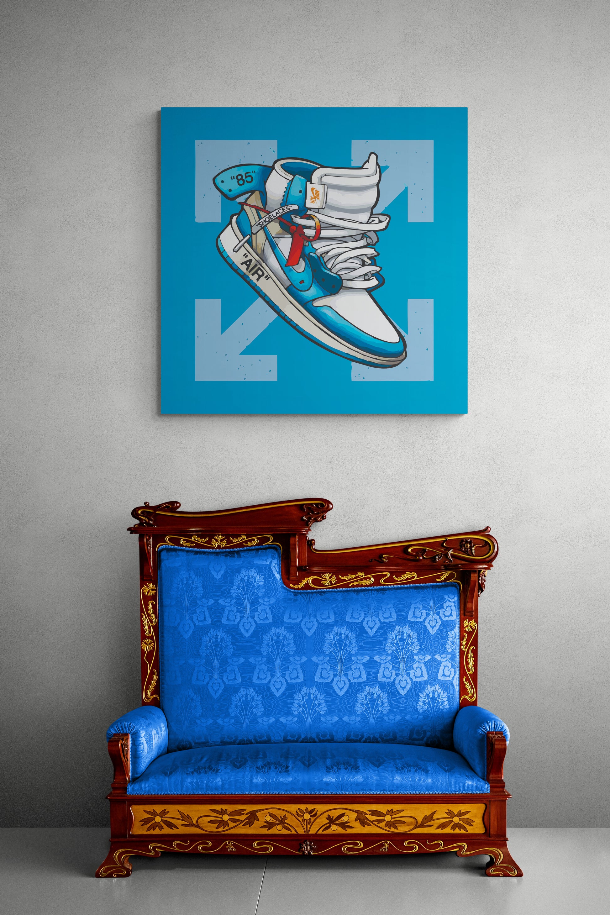 Blue OFF - Pop Art Canvas