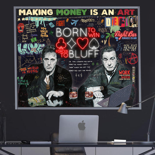 Born TO WIN - Movie Stars Canvas