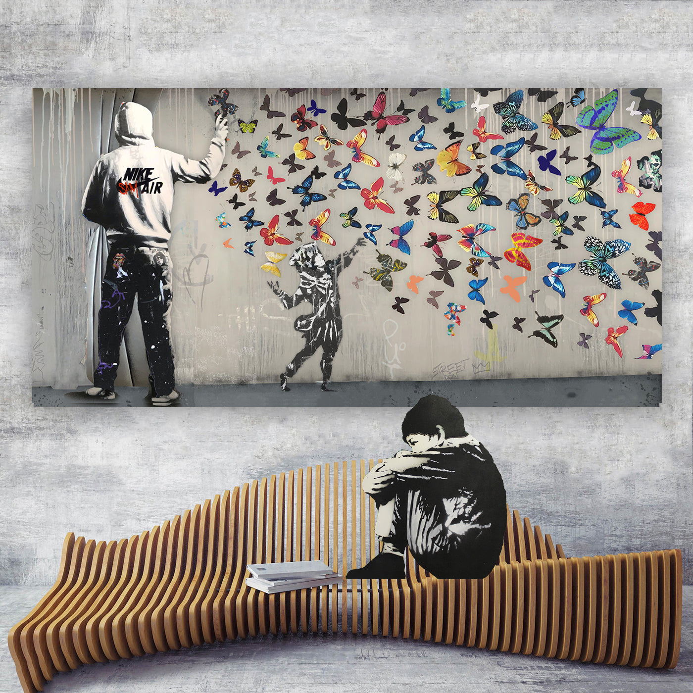 Street ART Boys - Pop Art Canvas (Panoramic)