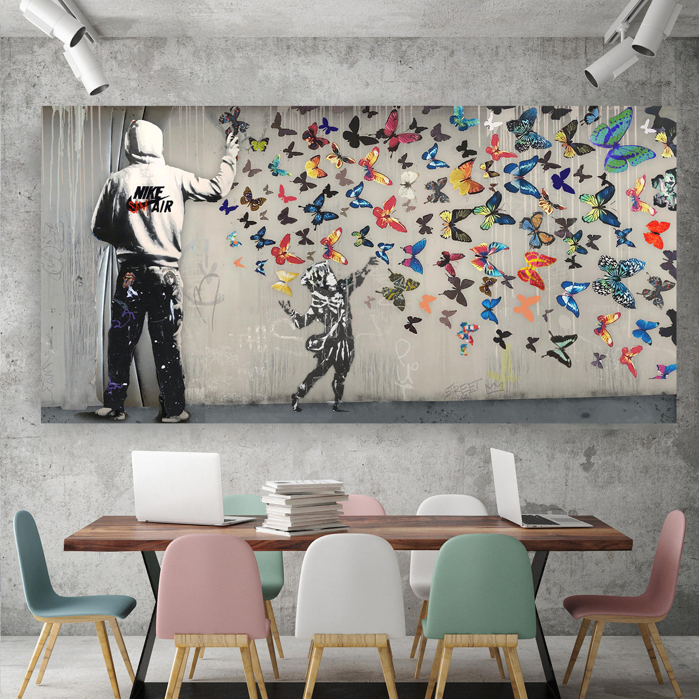 Street ART Boys - BUTTERFLIES STREET ART E