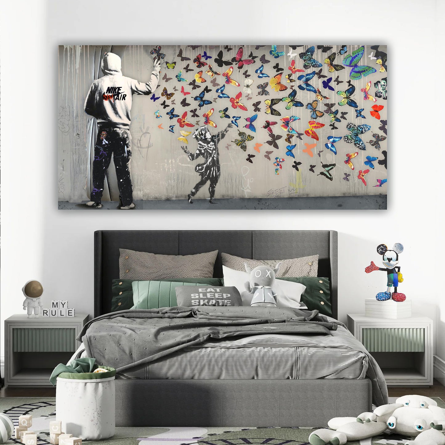 Street ART Boys - BUTTERFLIES STREET ART E1