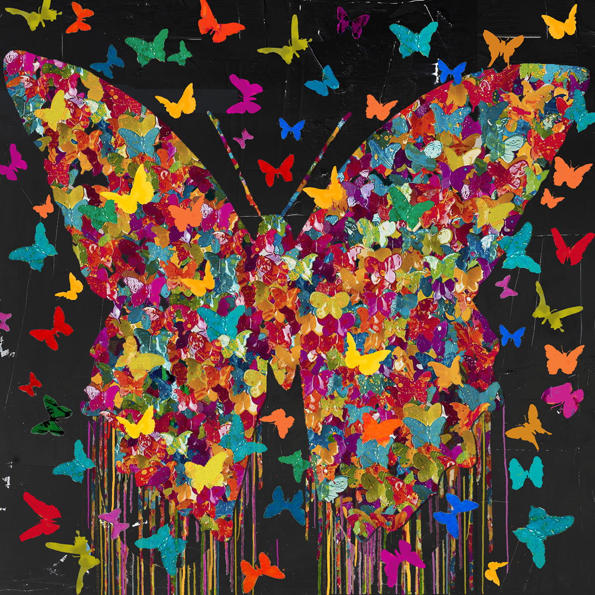 Butterfly Paradise - Pop Art Canvas