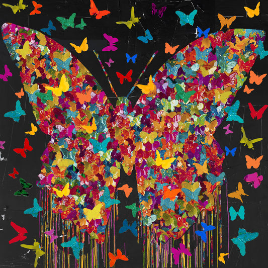 Butterfly Paradise - Pop Art Canvas