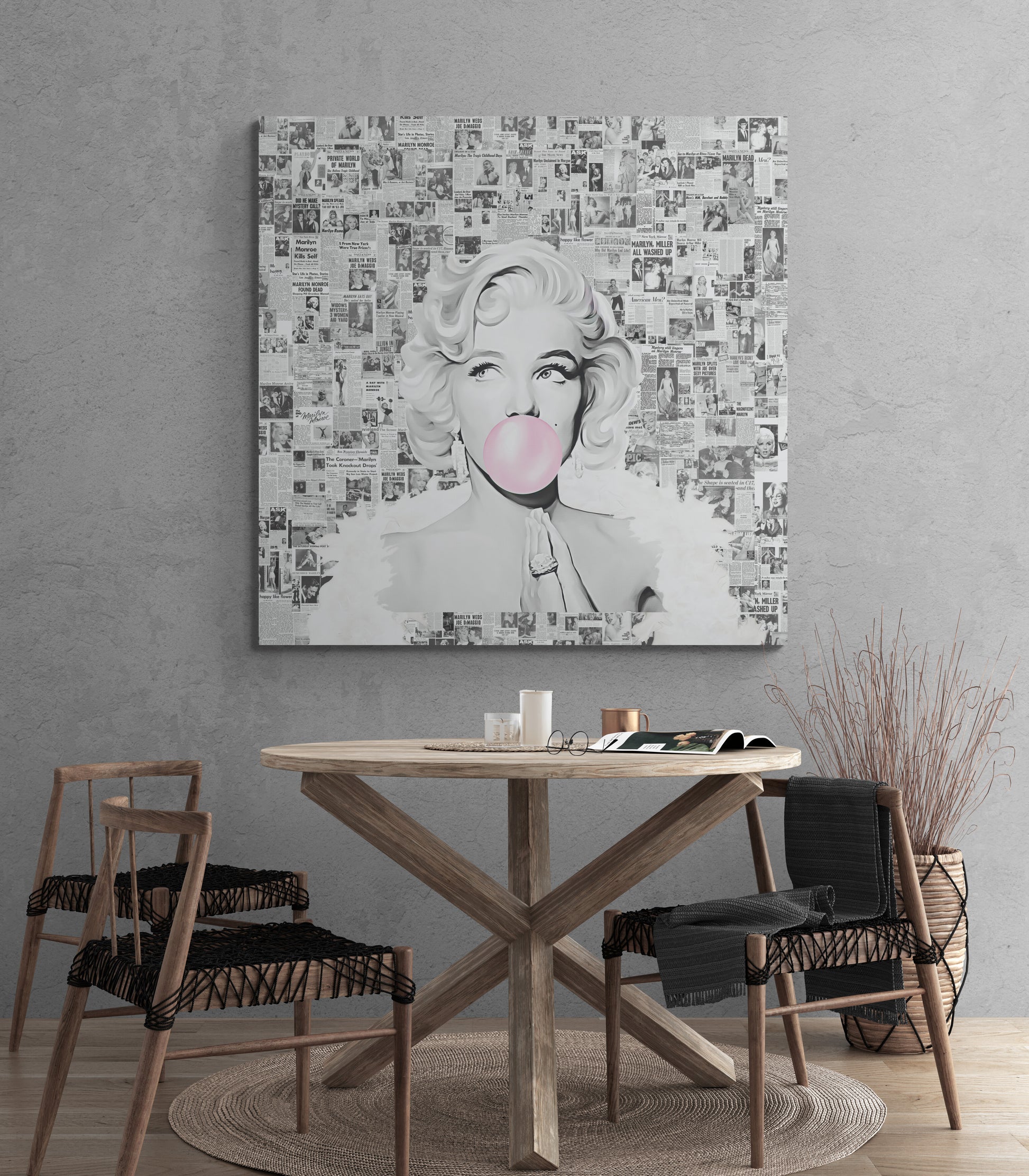 Being Normal IS Boring - Bohemian_themed_dining_room
