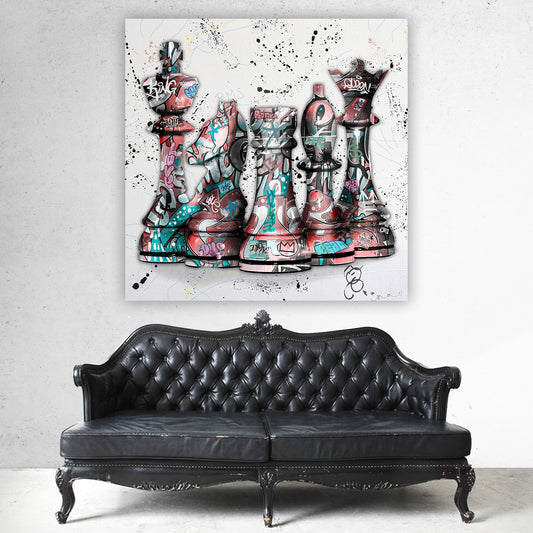 Chess Games - Pop Art Canvas