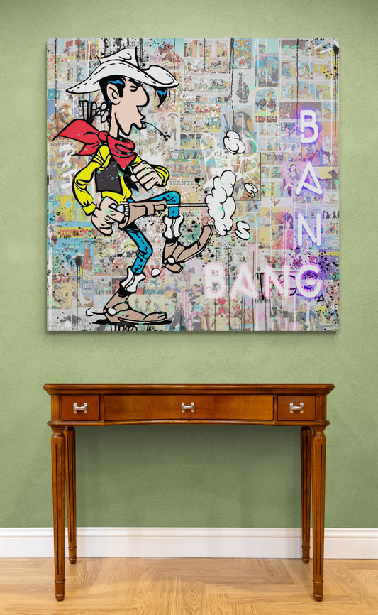 Cowboy Bang - Cartoon Canvas