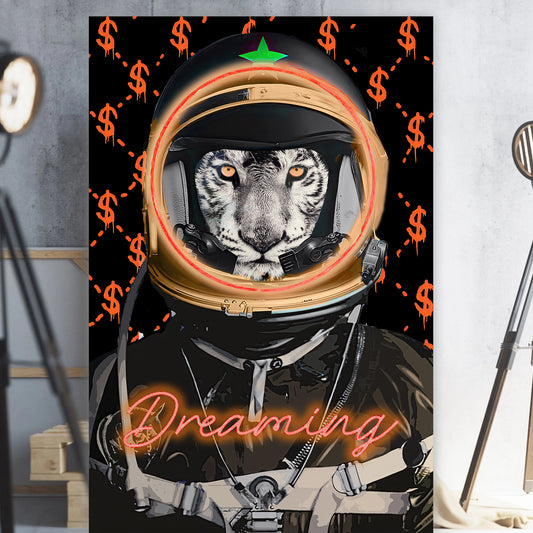Dreaming Tiger - Pop Art Canvas