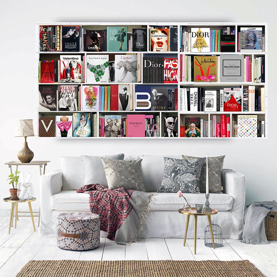 Fashion Bookself Landscape Canvas (Panoramic)