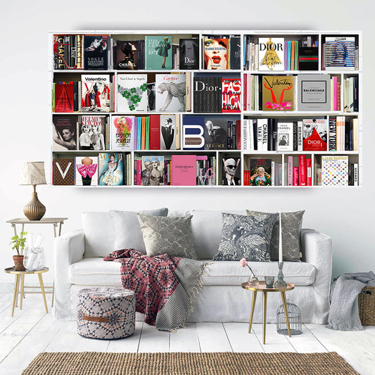 Fashion Bookself Landscape Canvas (Panoramic)