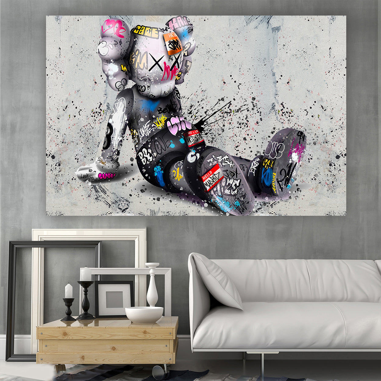 Grafitti Splash Doll - Pop Art Canvas