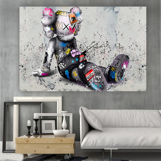 Grafitti Splash Doll - Pop Art Canvas