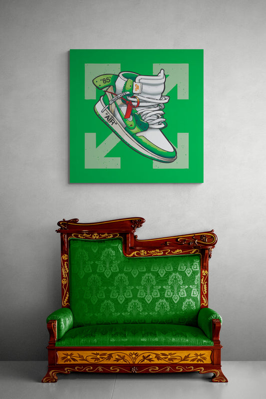 Green OFF - Pop Art Canvas