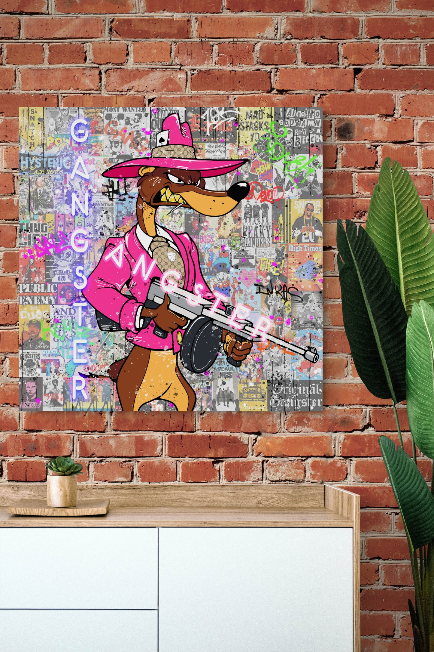 Gangster Weasel - Cartoon Canvas