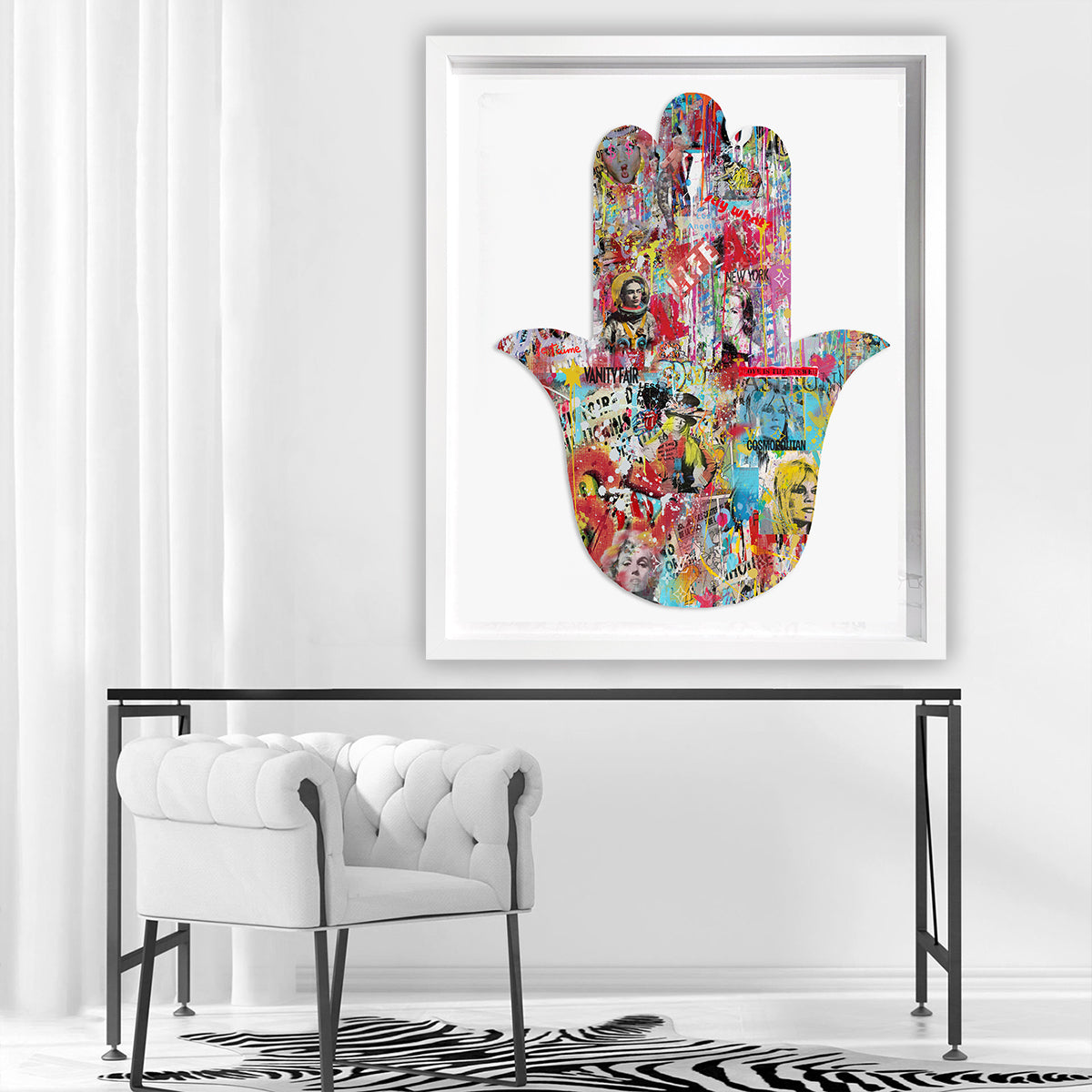 Hamsa POP - Pop Art Canvas