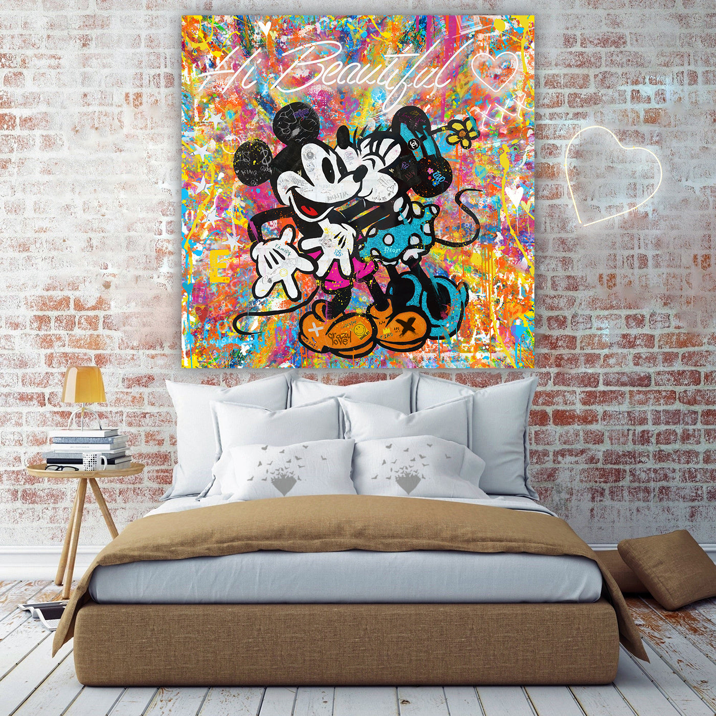 HI Beautiful - Cartoon Canvas
