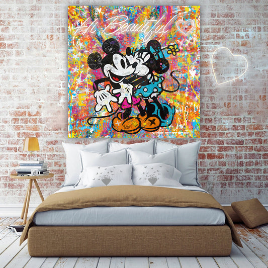 HI Beautiful - Cartoon Canvas