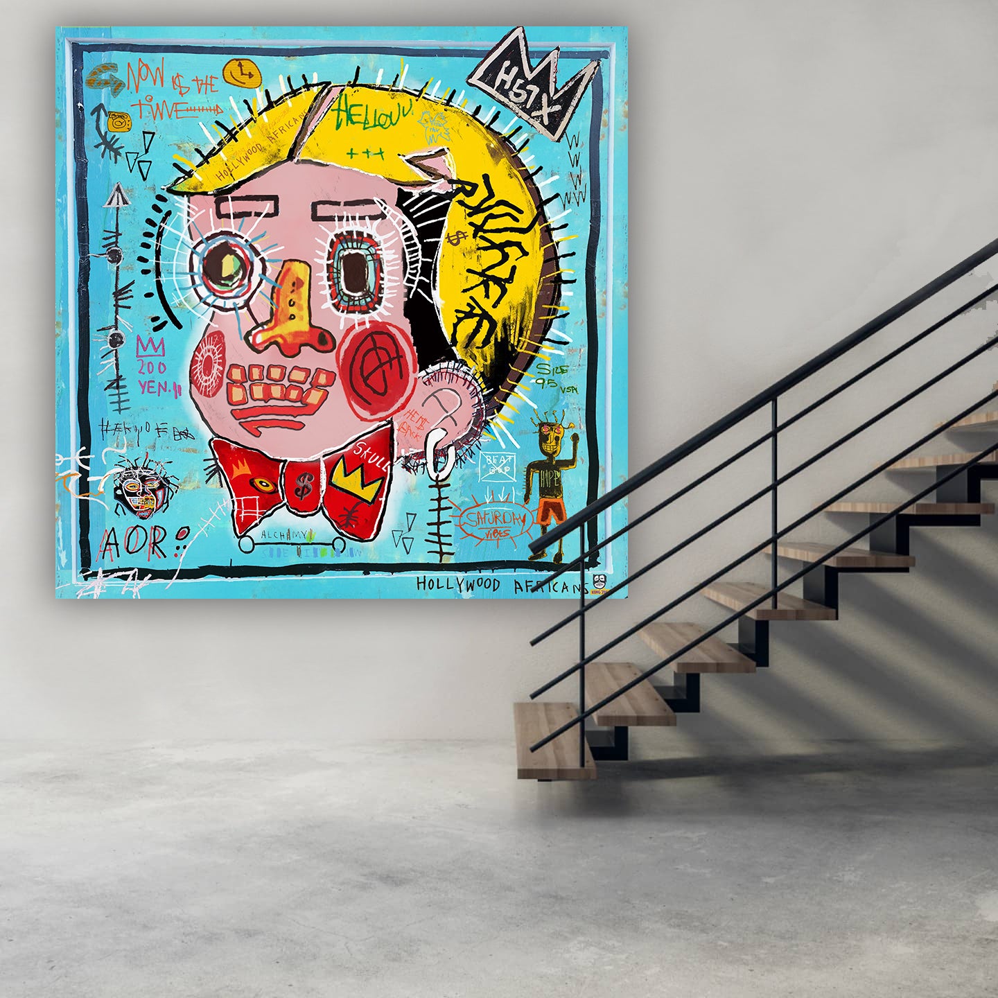 Hollywood African - Cartoon Canvas