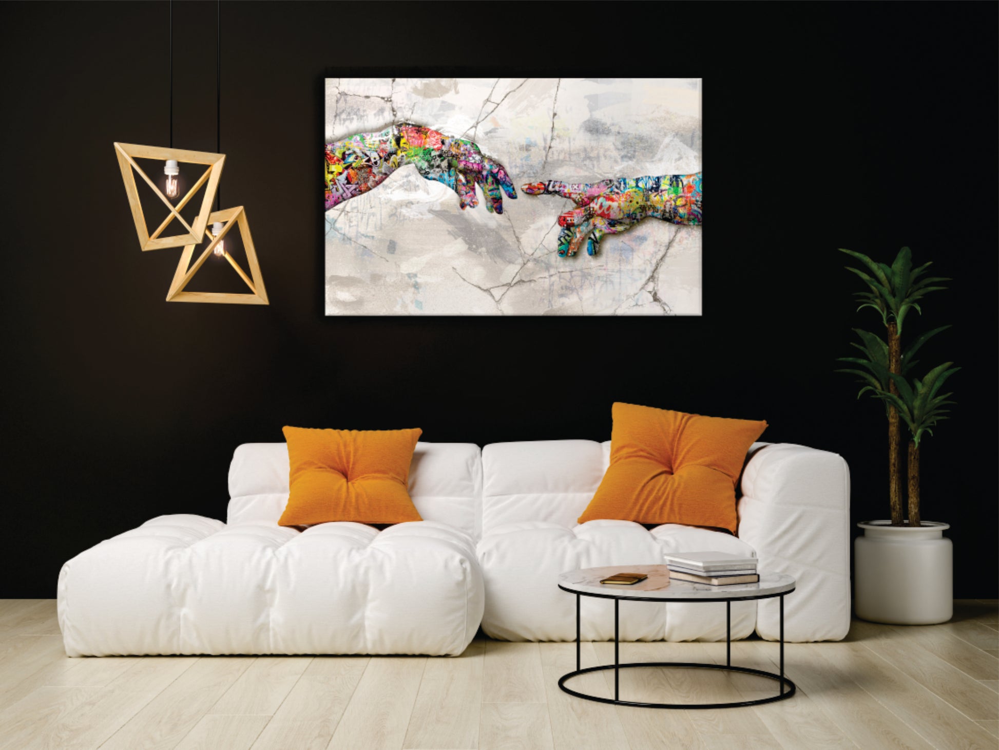Hand Of God - Pop Art Canvas