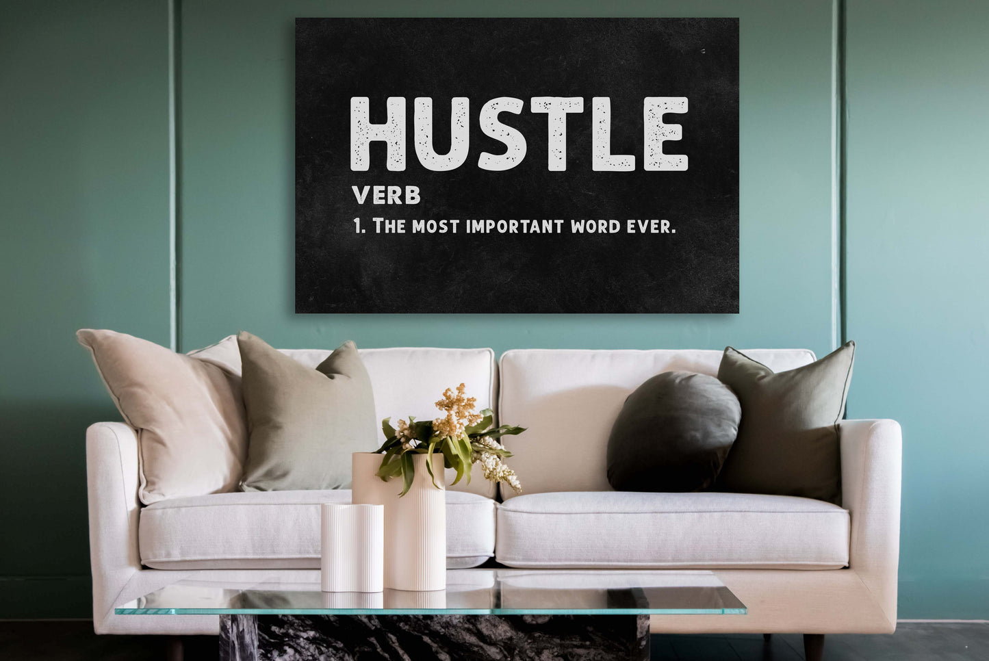Hustle Definition - Motivational Canvas