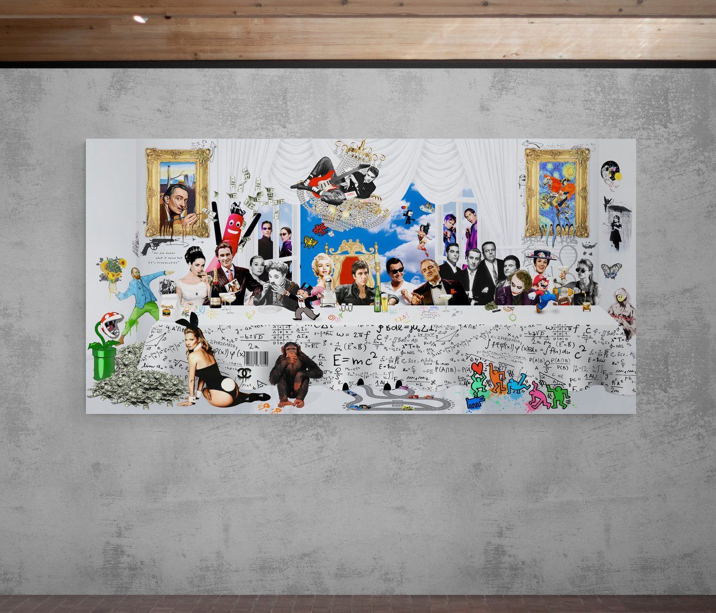 Last Supper - Cartoon Canvas (Panoramic)