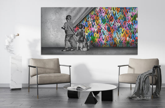 Imagination Kids - Pop Art Canvas (Panoramic)