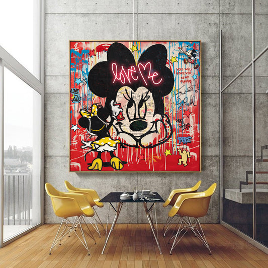 Love ME - Cartoon Canvas