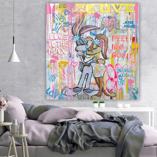 Love TO THE MAX - Cartoon Canvas
