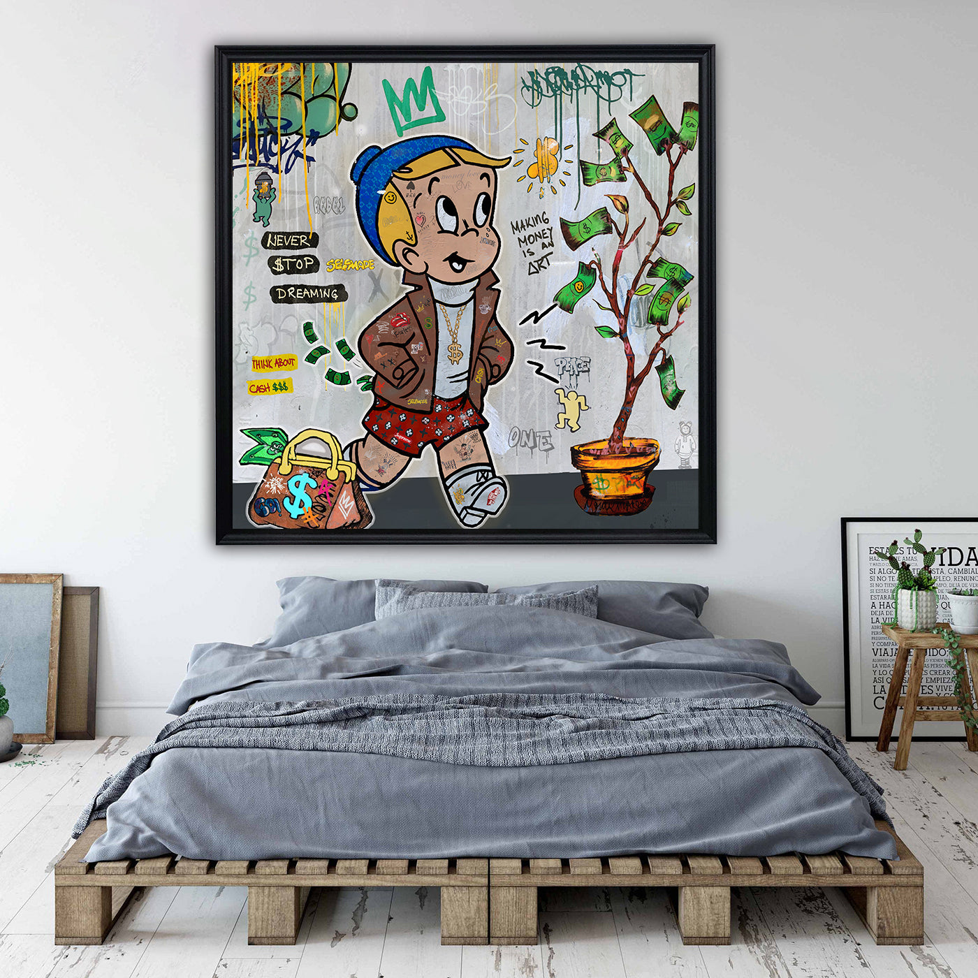 Making Money IS ART - Cartoon Canvas