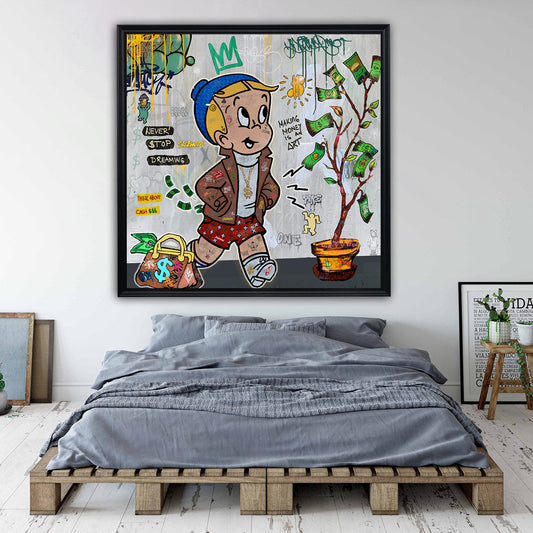 Making Money IS ART - Cartoon Canvas