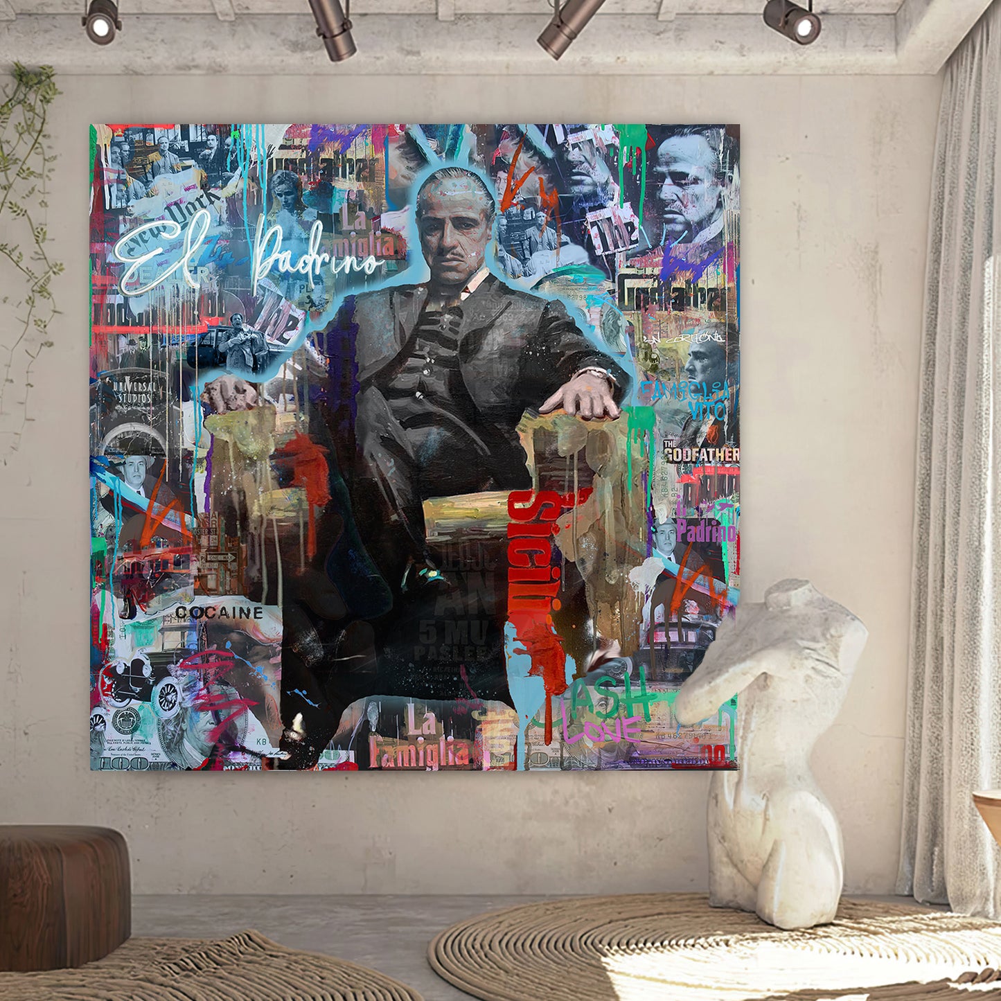 EL Padrino - Movie Stars Canvas