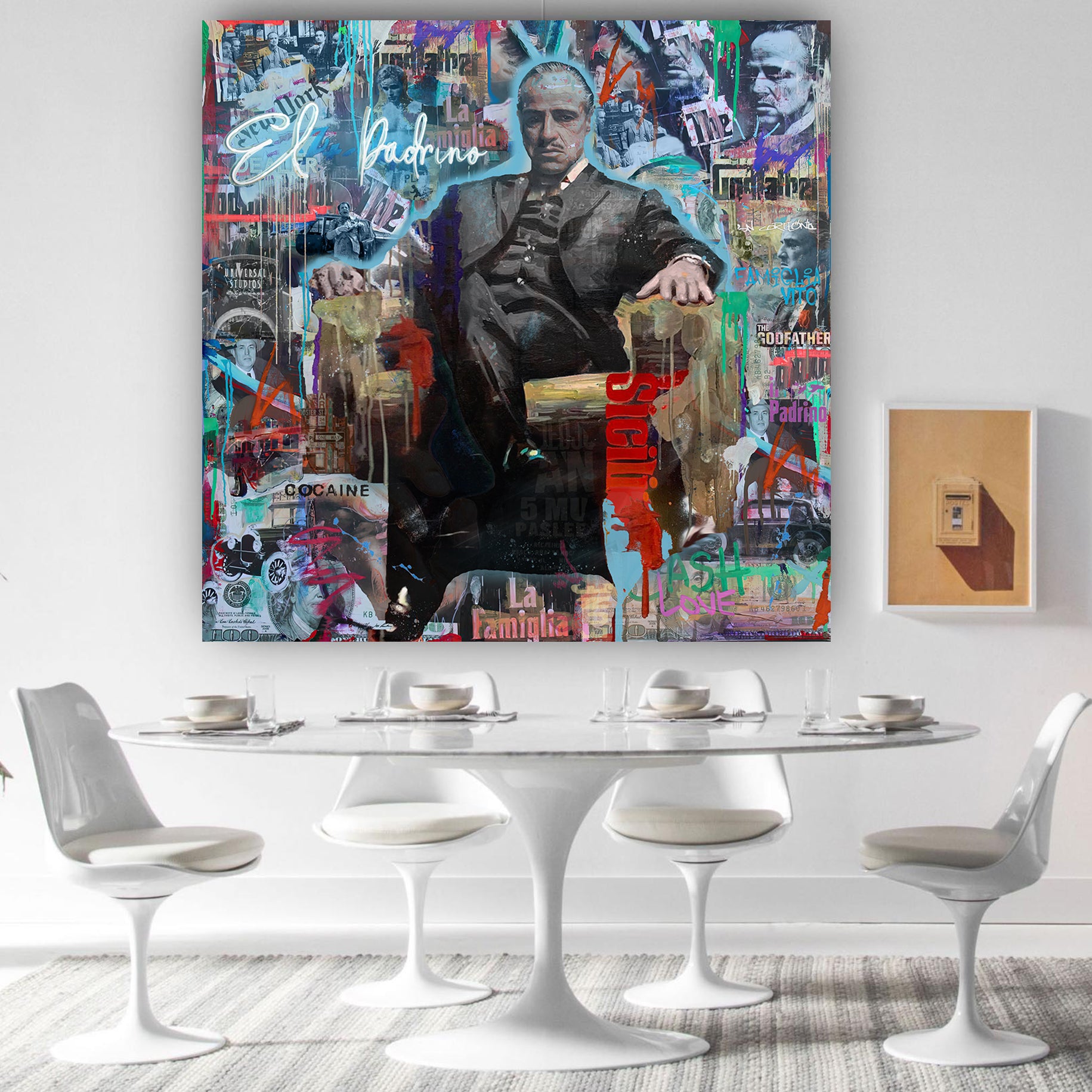 EL Padrino - MARLON BRANDO  LE PARRAIN NEON P MOCKUP 4