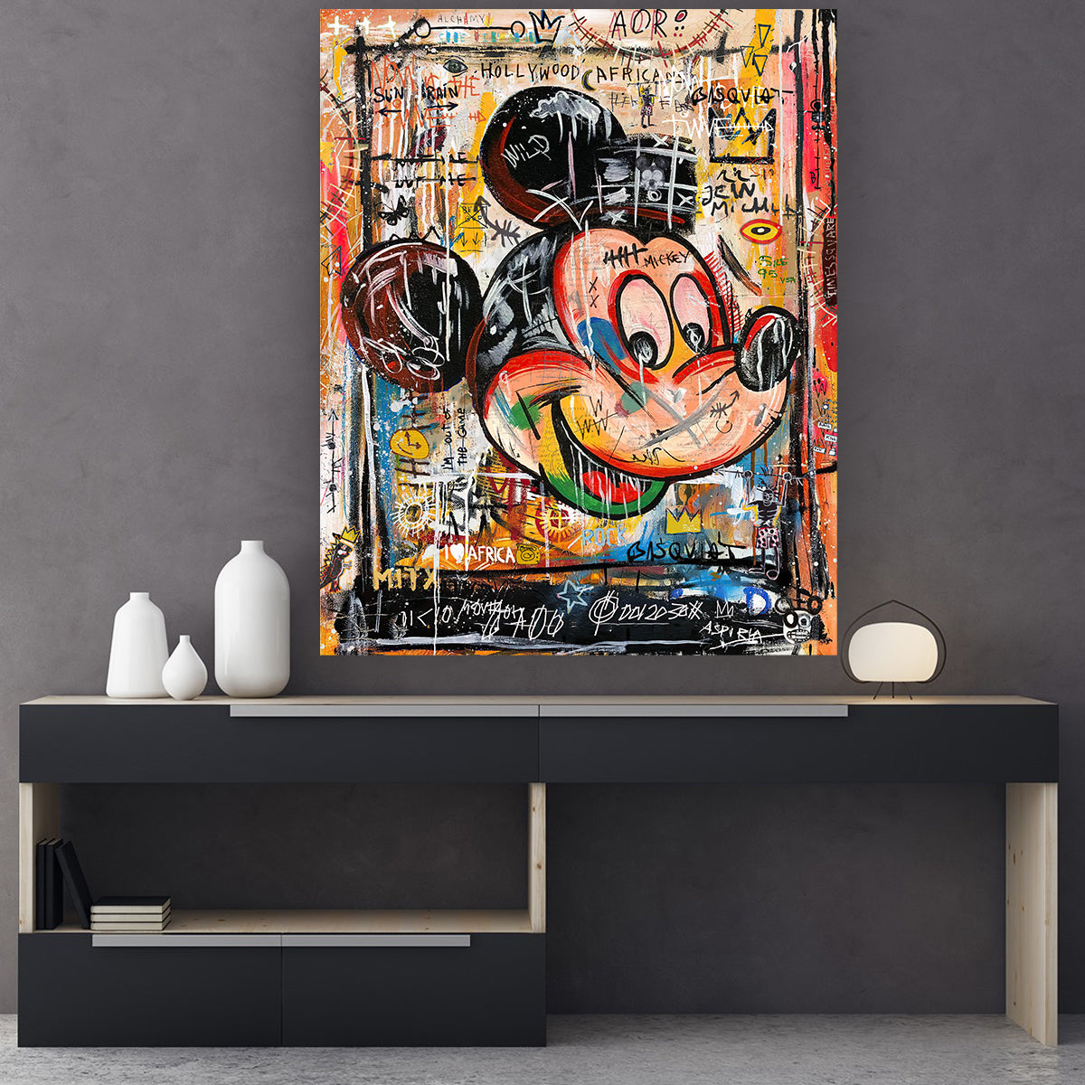 Baskiat'S Mouse - MICKEY BASQUIAT MOCKUP 3