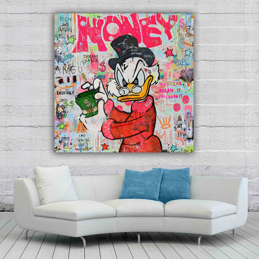Money Moves - Cartoon Canvas