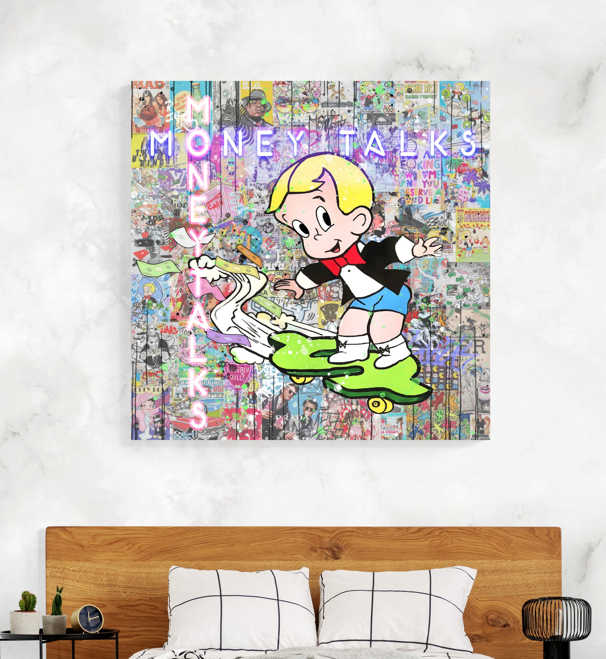Money Talks - Cartoon Canvas