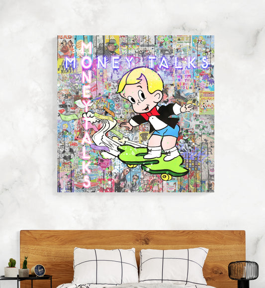 Money Talks - Cartoon Canvas