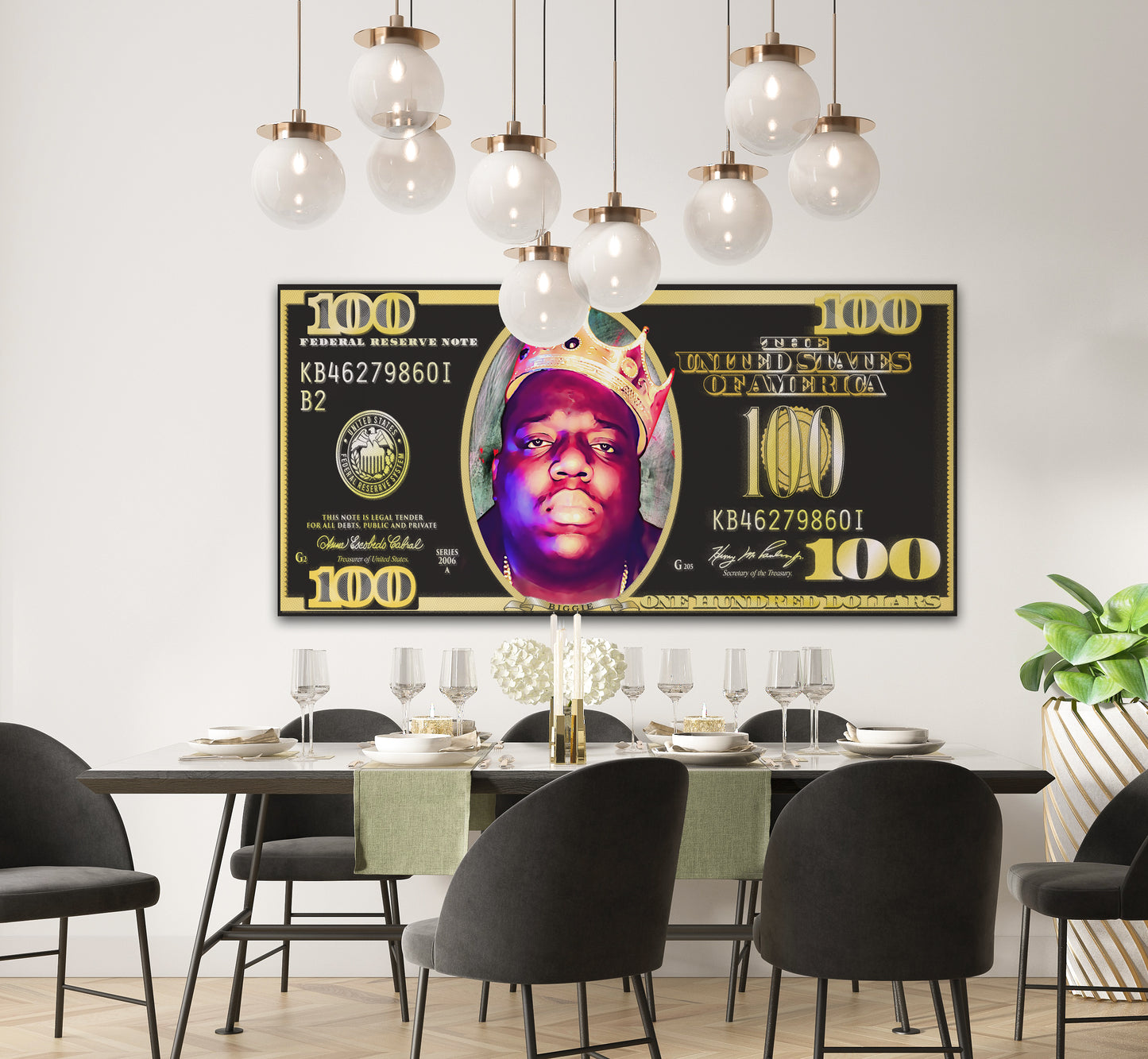 Billionair BIG - Pop Art Canvas (Panoramic)