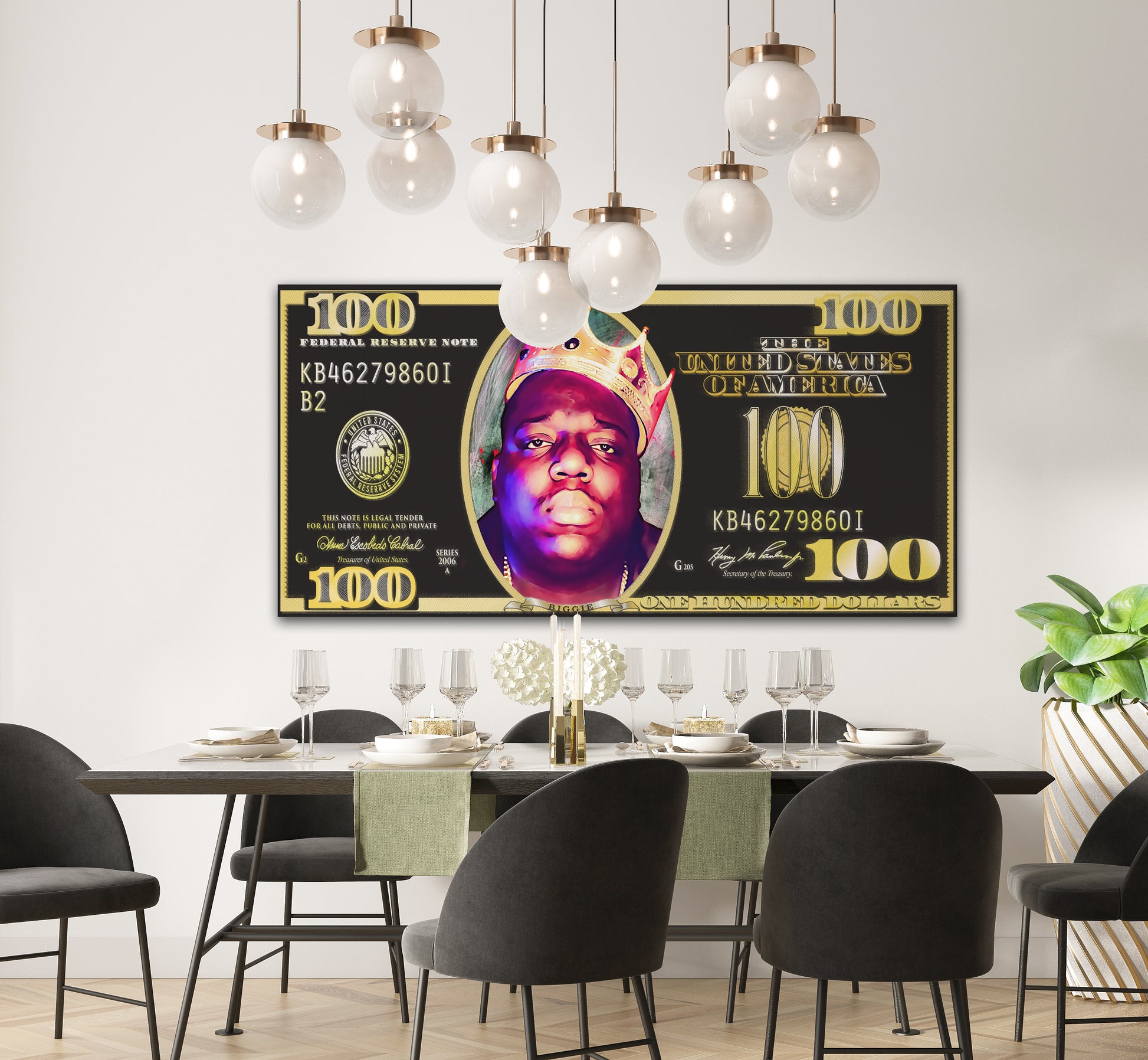 Billionair BIG - Pop Art Canvas (Panoramic)