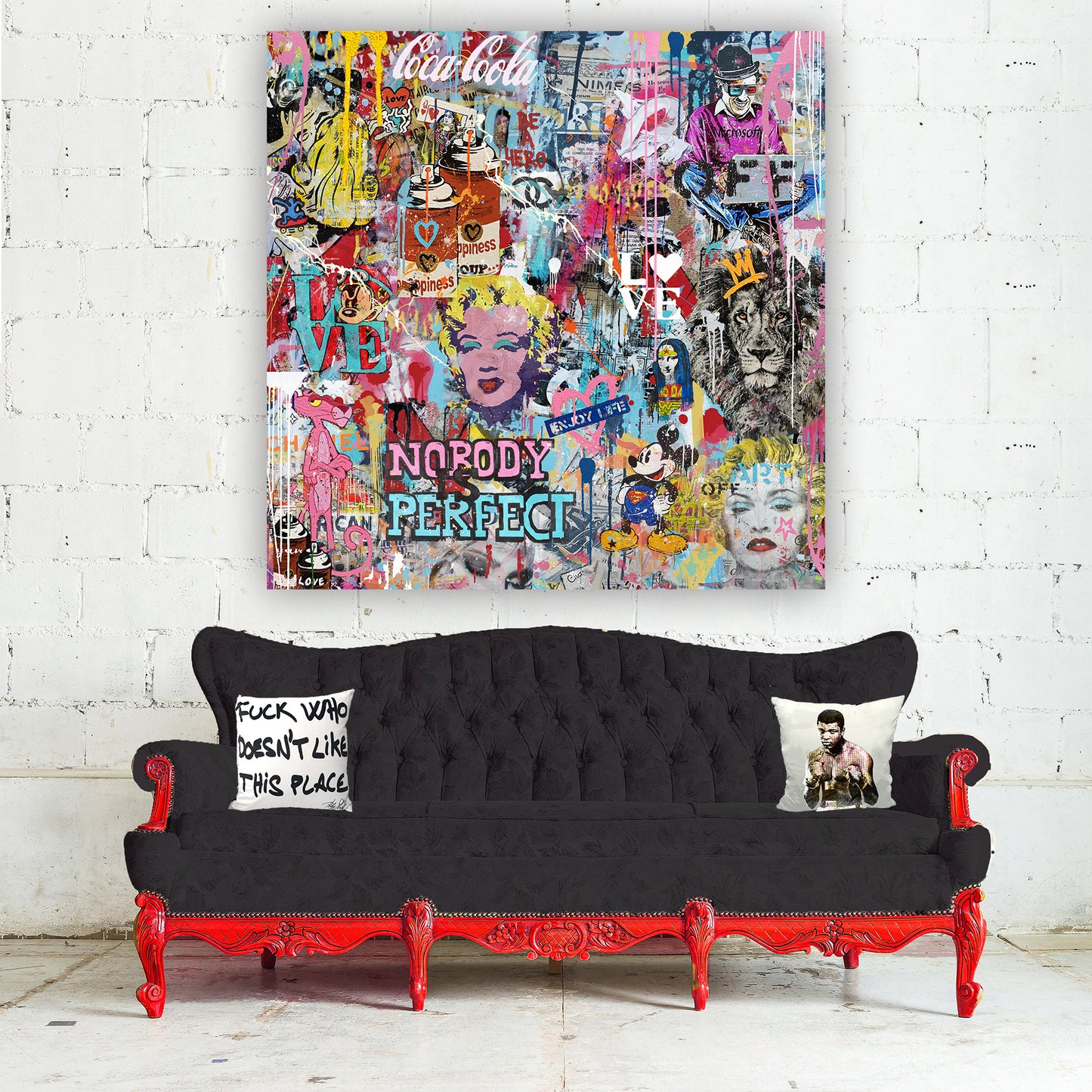 Nobody IS Perfect - Pop Art Canvas