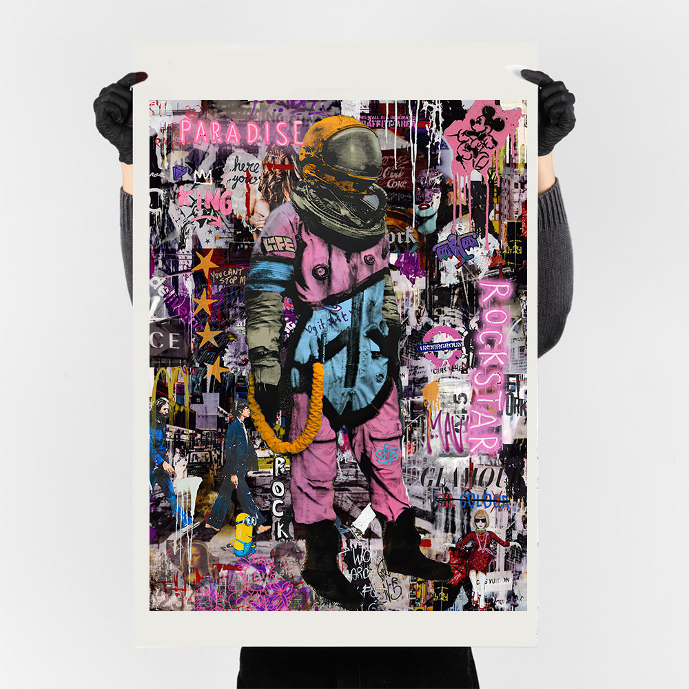 Paradise Rockstar - Pop Art Canvas