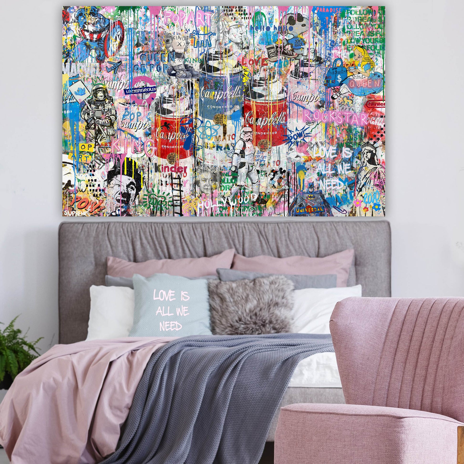 POP ART Soup - Pop Art Canvas