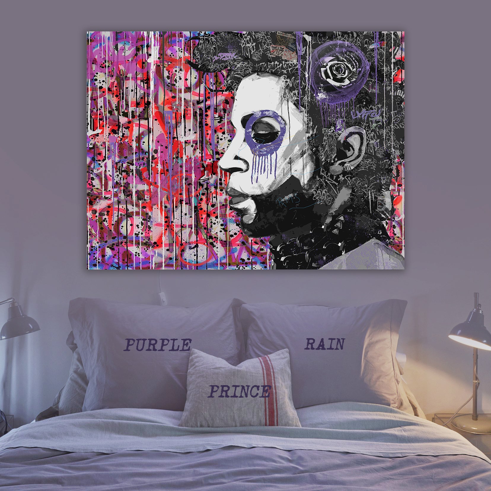 Pink Rain - Music Artists Canvas