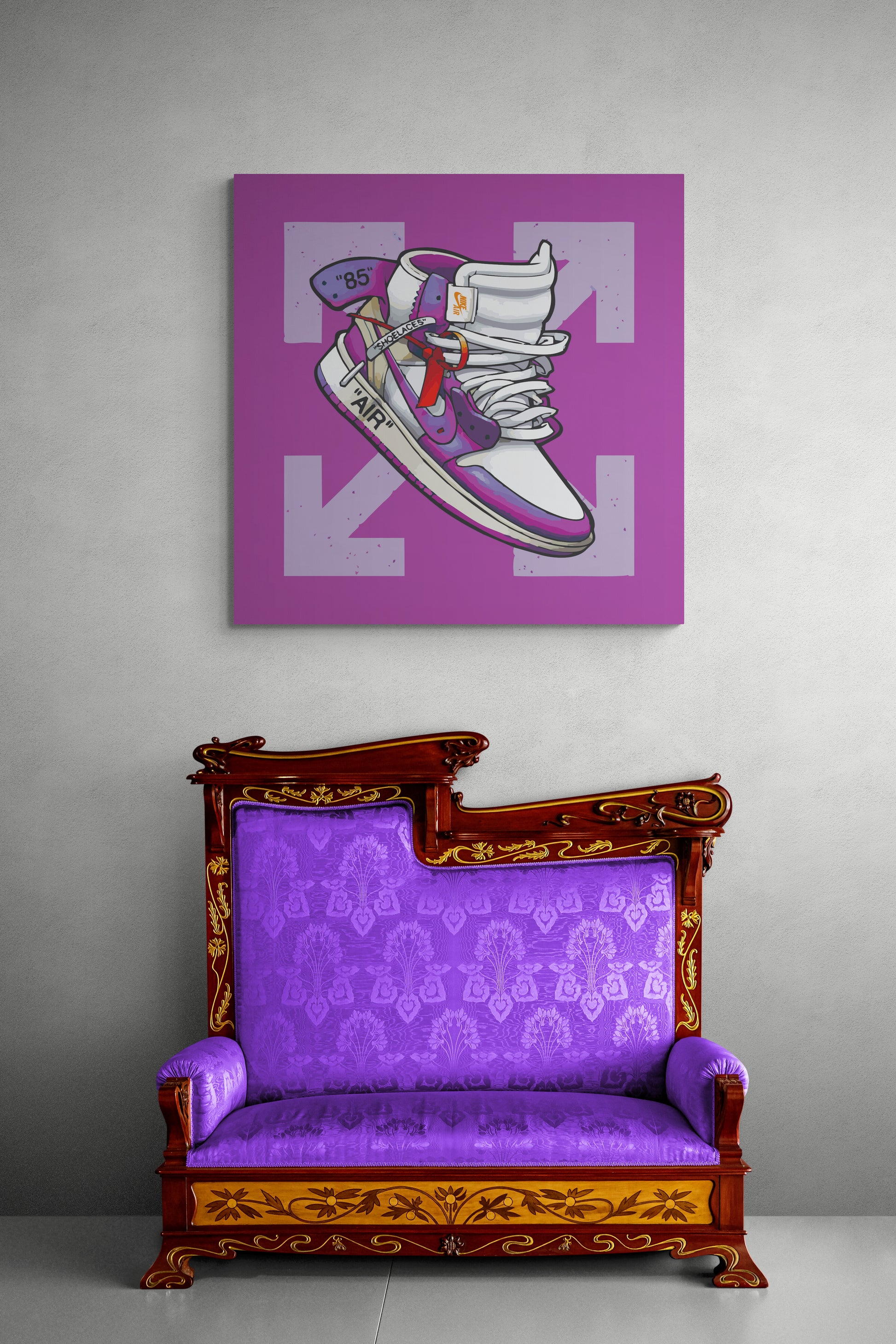 Purple OFF - Pop Art Canvas