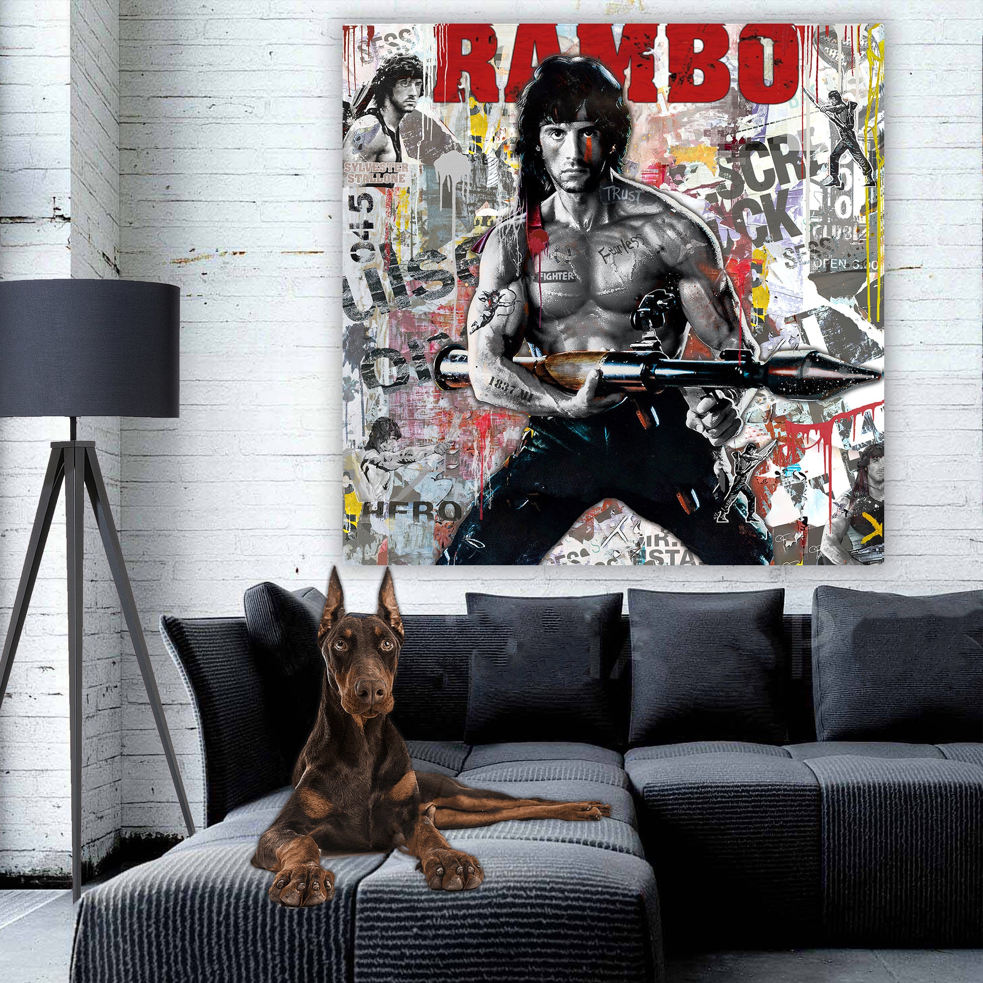Fearless Fighter - Movie Stars Canvas