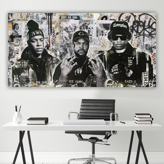 RAP Legends - Music Artists Canvas (Panoramic)