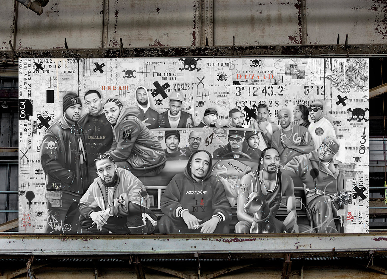 RAP Legends - RAPPERS STREET ART F  MOCKUP 5
